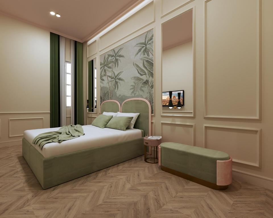 Hotel La Gemma Florença Exterior foto 3D rendering of a bedroom